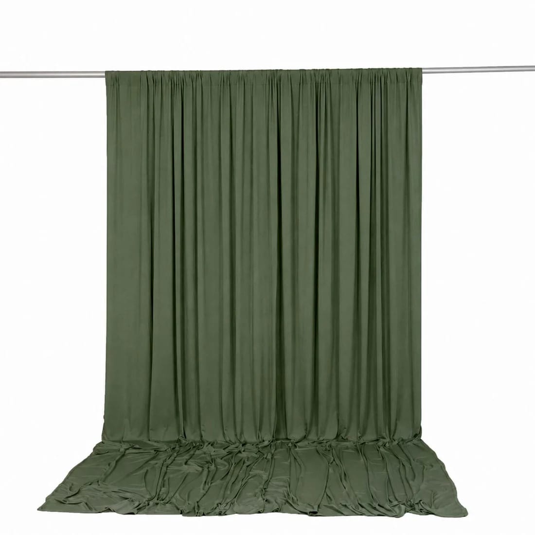 10 ft x 12 ft Wrinkle-Free Spandex Backdrop Curtainwith Rod Pocket