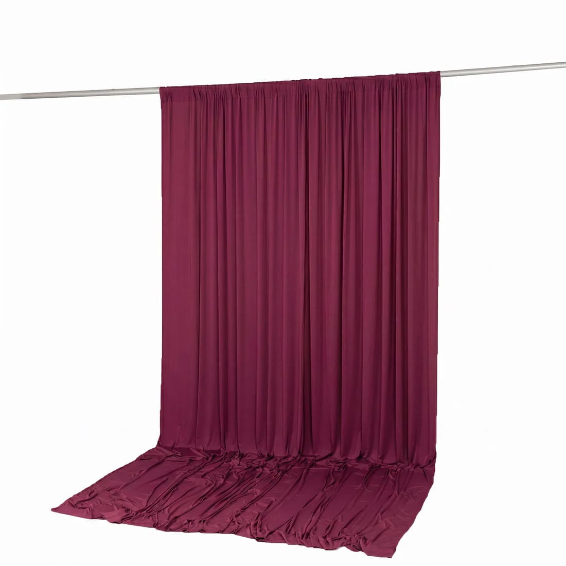 10 ft x 12 ft Wrinkle-Free Spandex Backdrop Curtainwith Rod Pocket