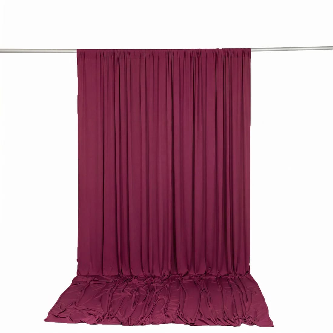 10 ft x 12 ft Wrinkle-Free Spandex Backdrop Curtainwith Rod Pocket