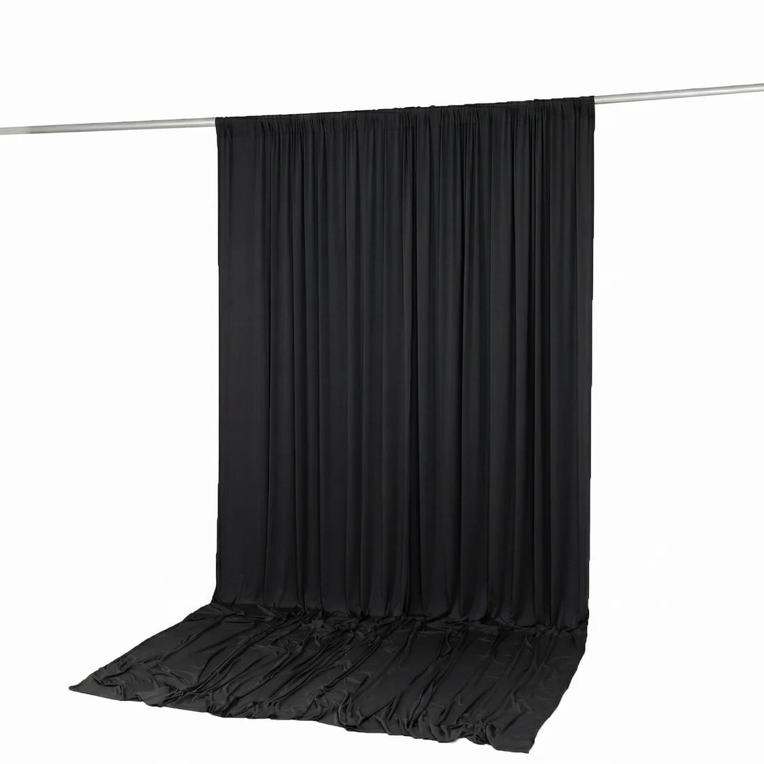 10 ft x 12 ft Wrinkle-Free Spandex Backdrop Curtainwith Rod Pocket