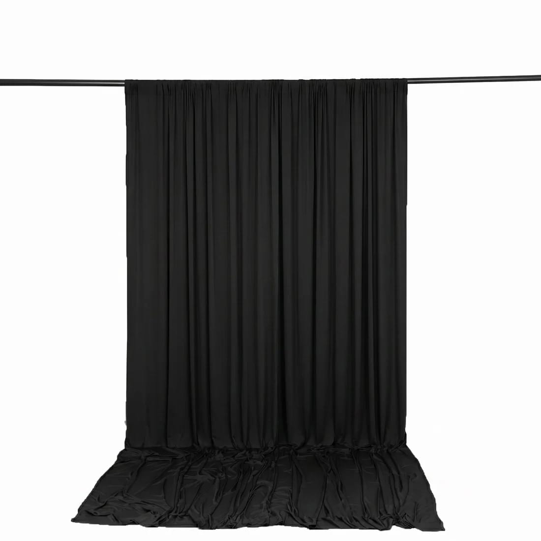 10 ft x 12 ft Wrinkle-Free Spandex Backdrop Curtainwith Rod Pocket