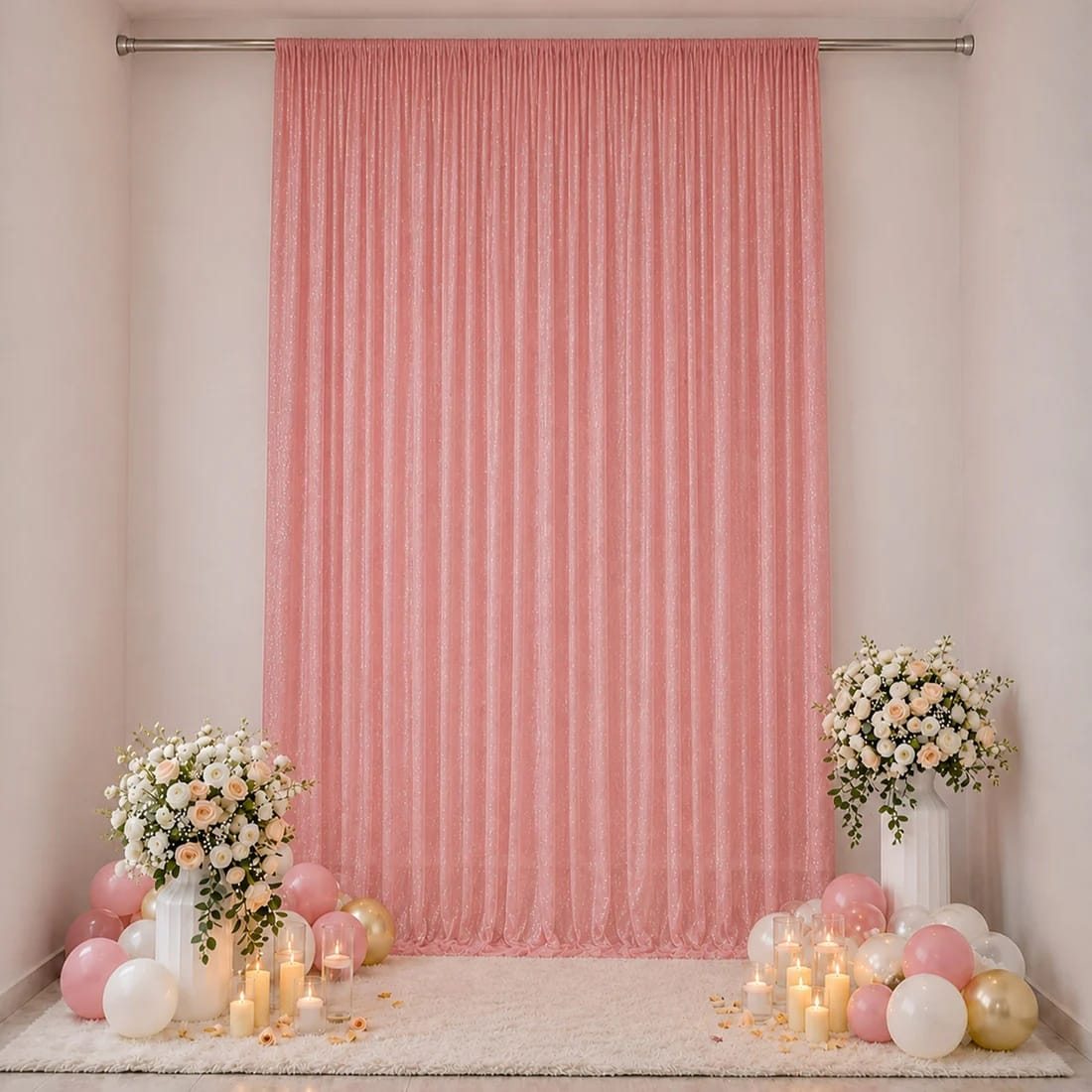 10 x 14 feet Wedding Arch Drape Backdrop Curtain Panel with Rod Pocket