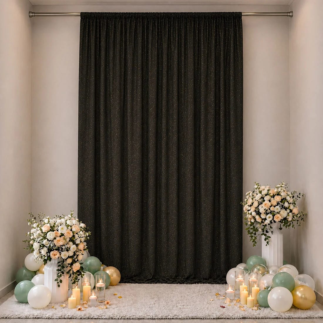 10 x 14 feet Wedding Arch Drape Backdrop Curtain Panel with Rod Pocket