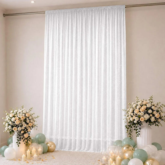 10 x 14 feet Wedding Arch Drape Backdrop Curtain Panel with Rod Pocket