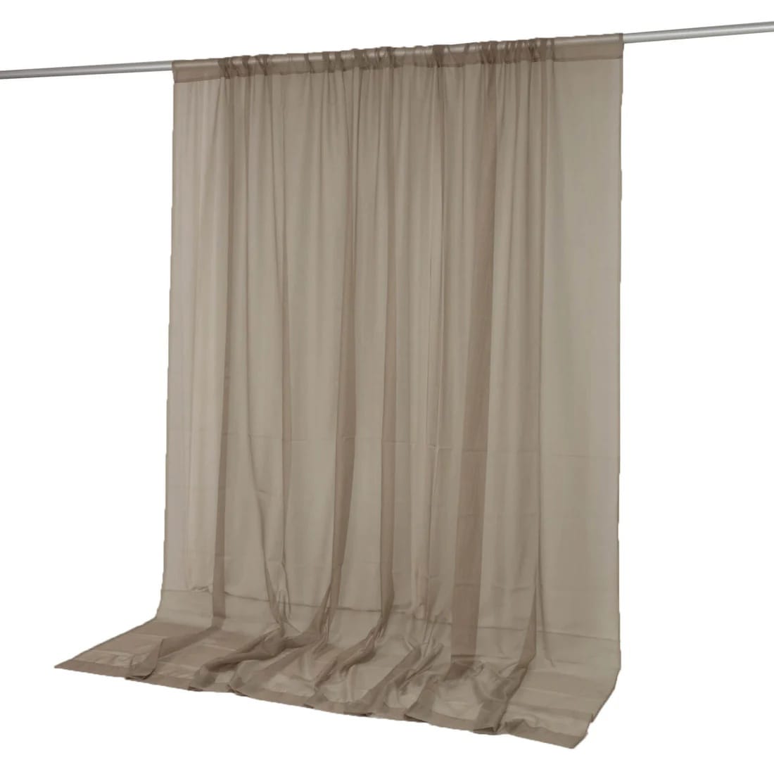 10x10 feet Chiffon Sheer Curtain Panel Backdrop Drape
