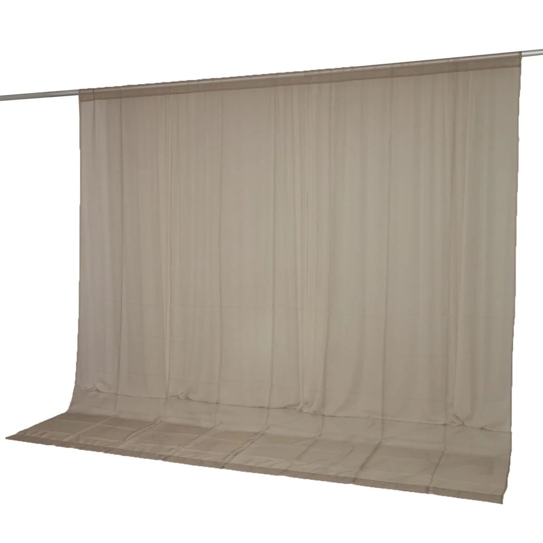 10x10 feet Chiffon Sheer Curtain Panel Backdrop Drape