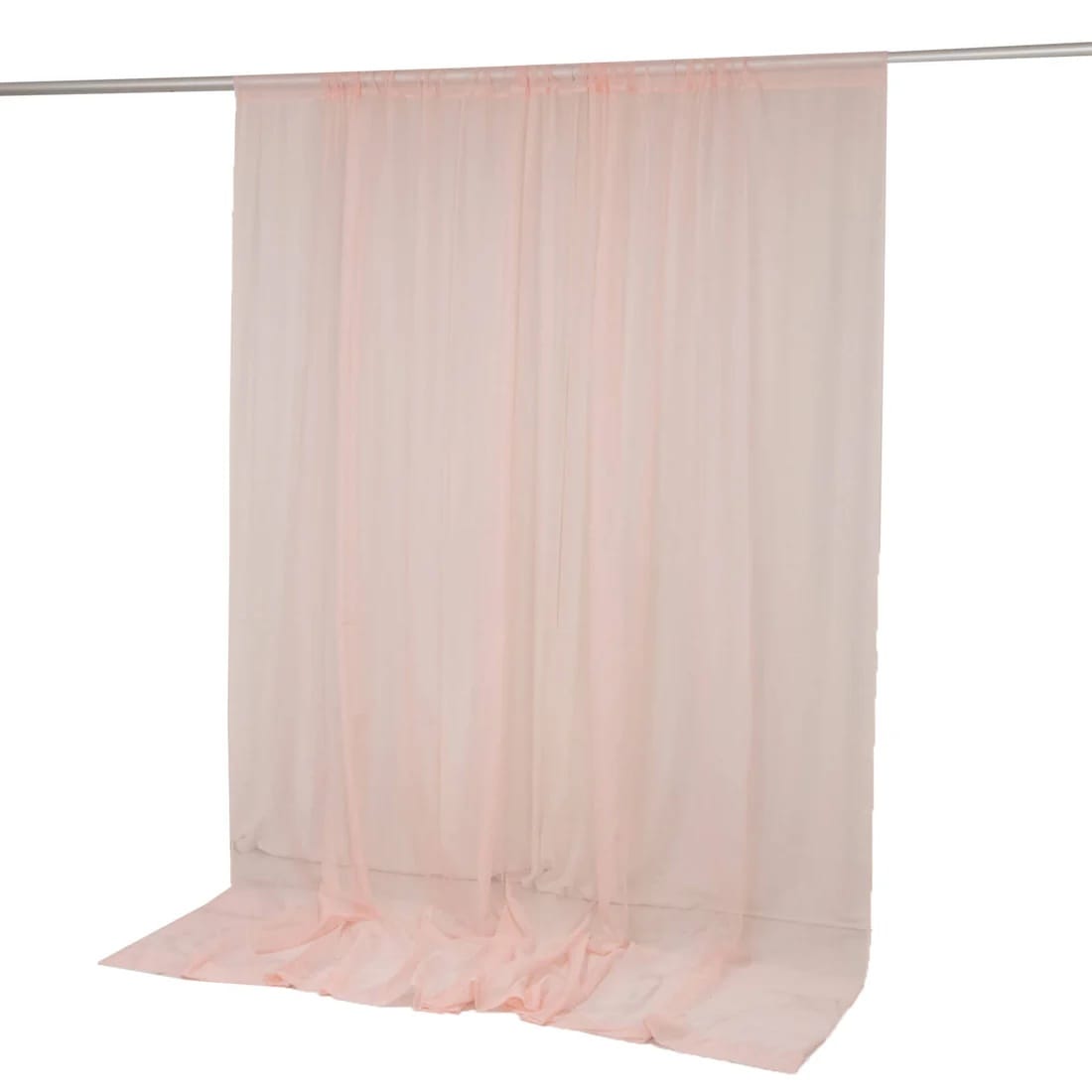 10x10 feet Chiffon Sheer Curtain Panel Backdrop Drape