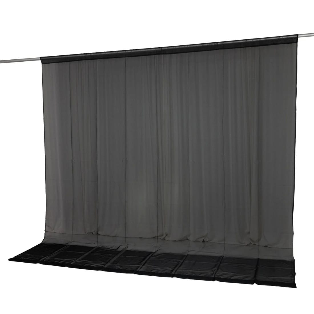 10x10 feet Chiffon Sheer Curtain Panel Backdrop Drape