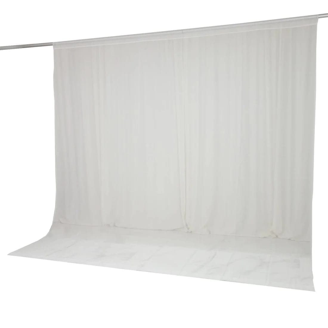 10x10 feet Chiffon Sheer Curtain Panel Backdrop Drape