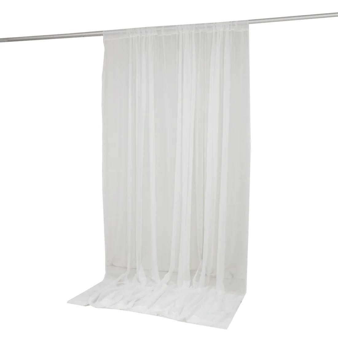 10x10 feet Chiffon Sheer Curtain Panel Backdrop Drape
