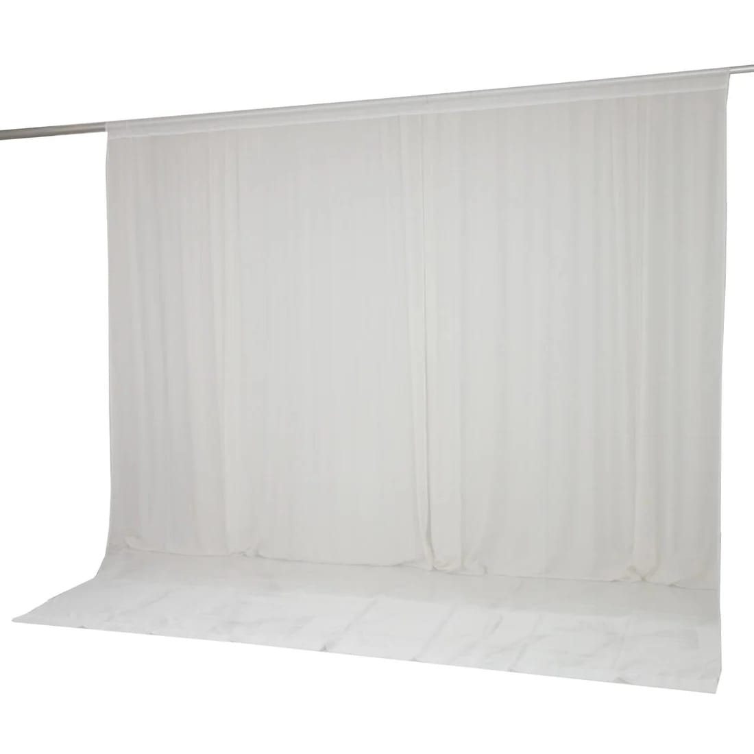 10x10 feet Chiffon Sheer Curtain Panel Backdrop Drape