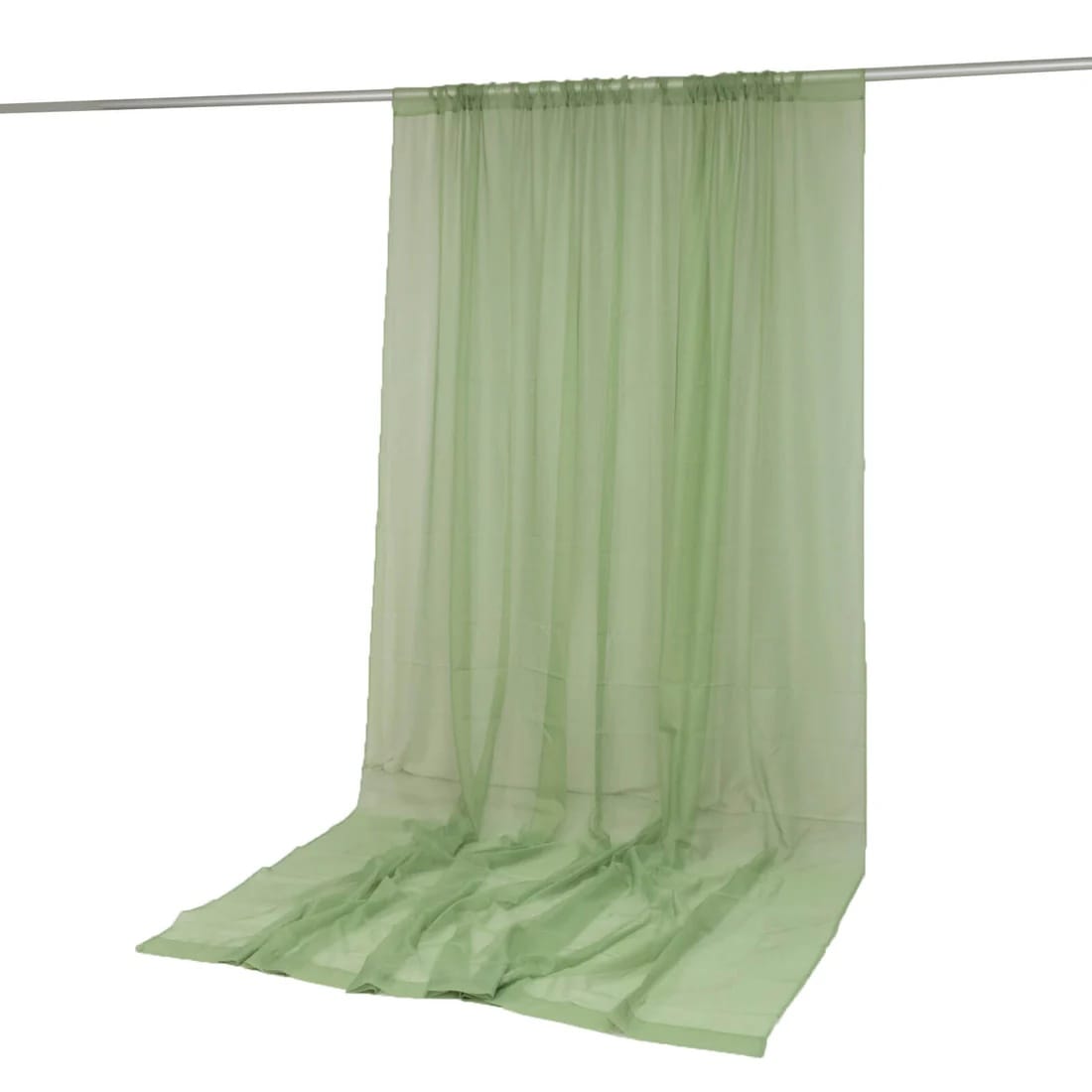 10x12 feet Chiffon Sheer Curtain Panel Backdrop Drape