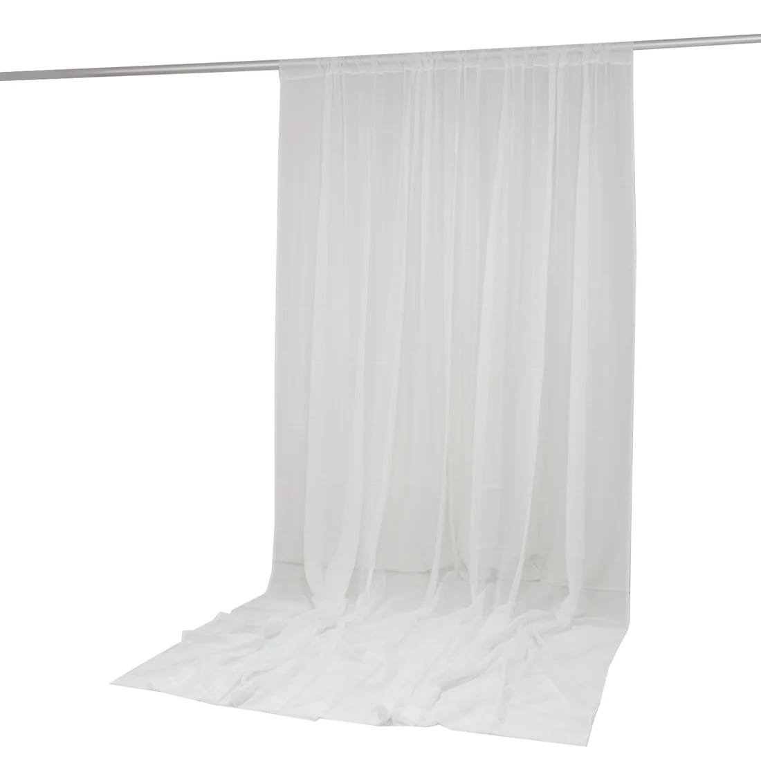 10x12 feet Chiffon Sheer Curtain Panel Backdrop Drape