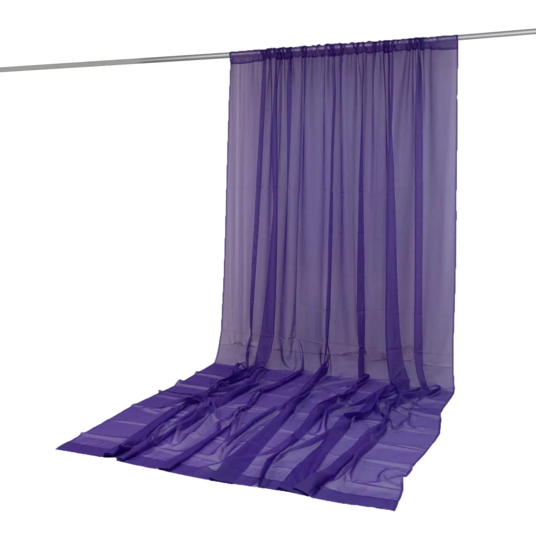 10x14 feet Chiffon Sheer Curtain Panel Backdrop Drape