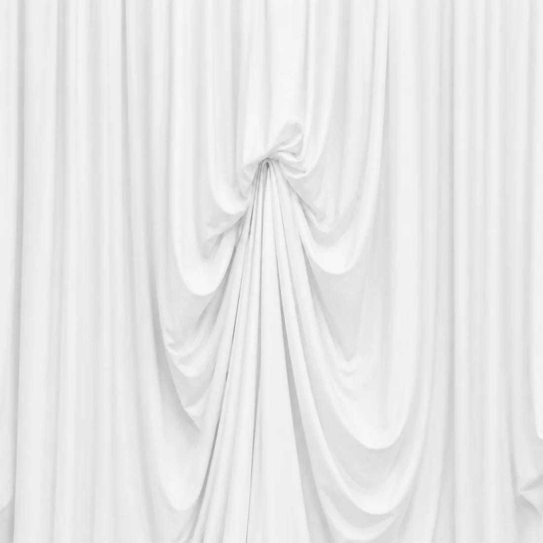 13 ft x 20 ft Spandex Backdrop Curtain Pre-Sewn with 3 Adjustable Ribbon Ties