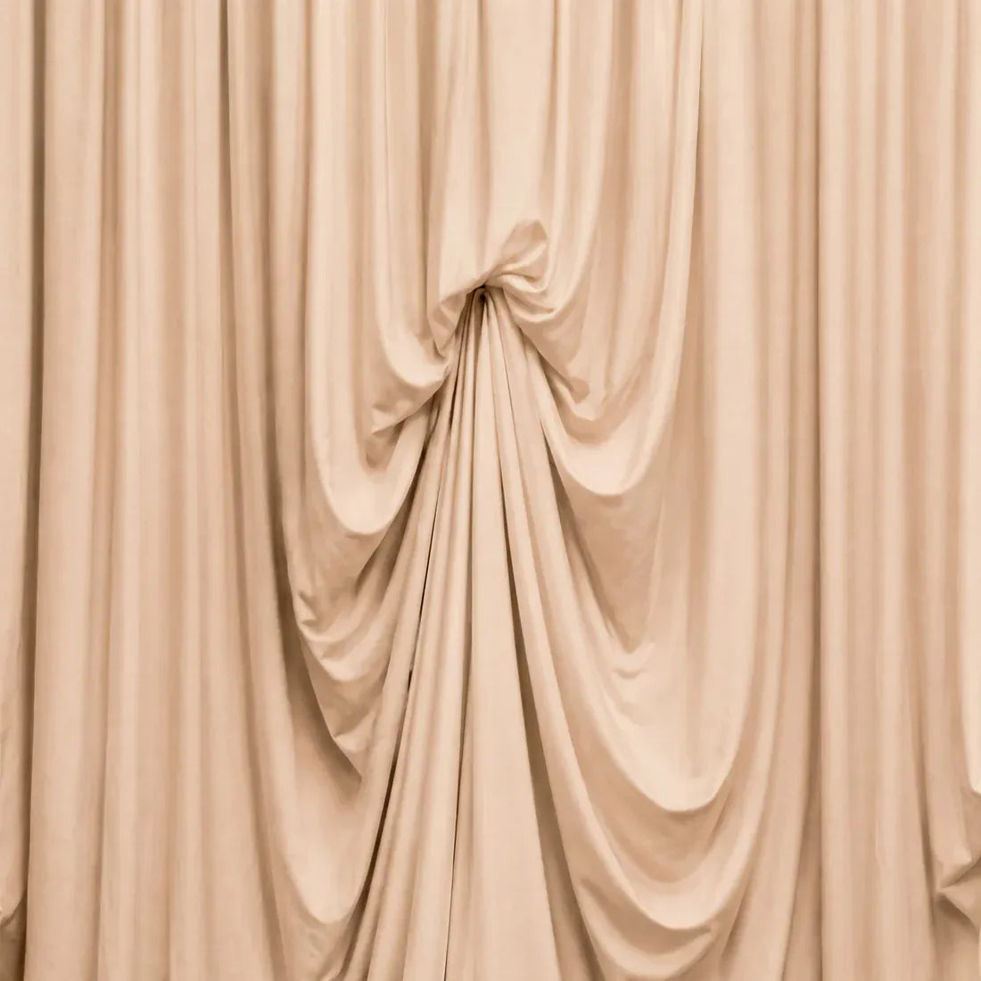 13 ft x 20 ft Spandex Backdrop Curtain Pre-Sewn with 3 Adjustable Ribbon Ties