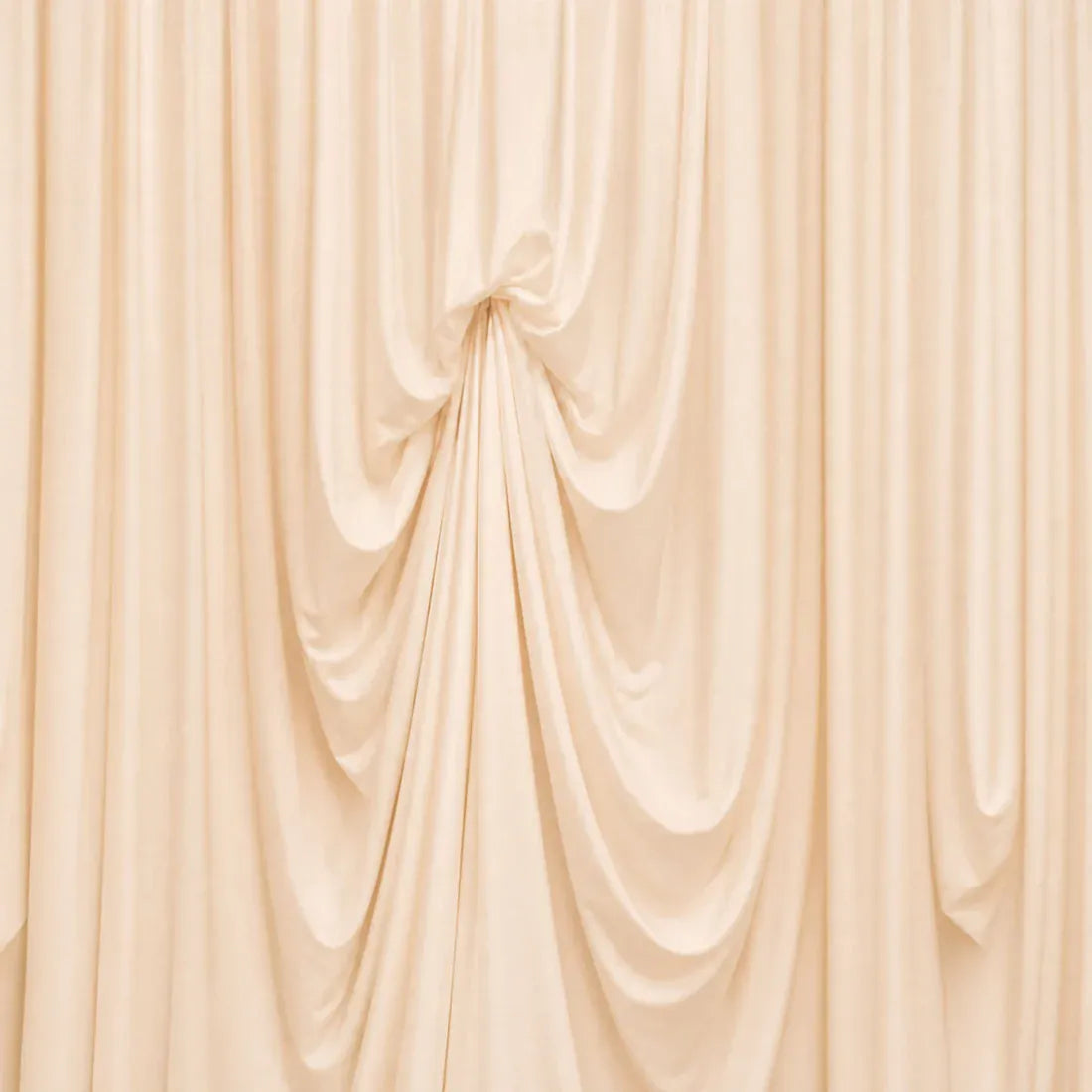 13 ft x 20 ft Spandex Backdrop Curtain Pre-Sewn with 3 Adjustable Ribbon Ties