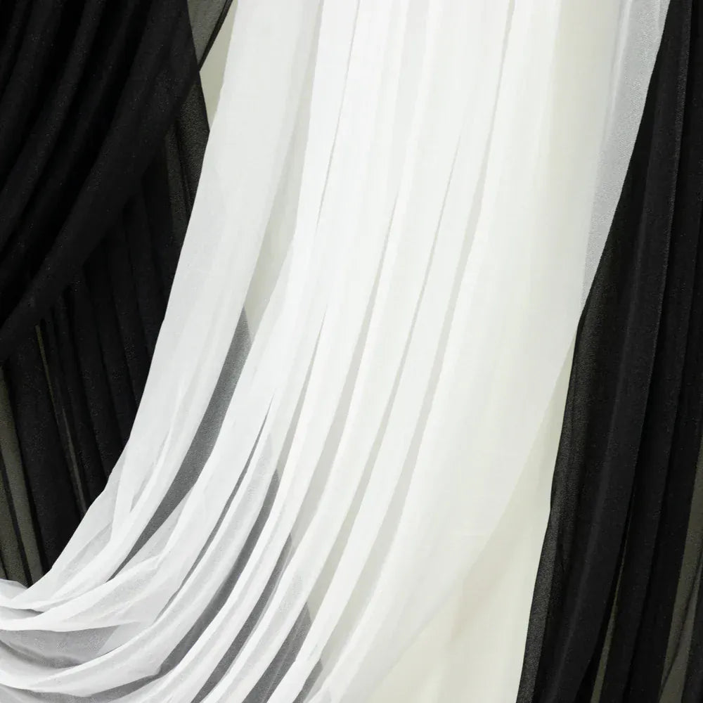 4 ft x 5 ft Sheer Chiffon Valance Curtain Backdrop Drapery Panel