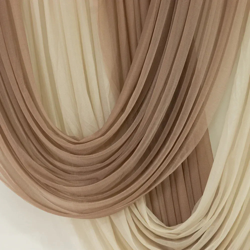 4 ft x 5 ft Sheer Chiffon Valance Curtain Backdrop Drapery Panel