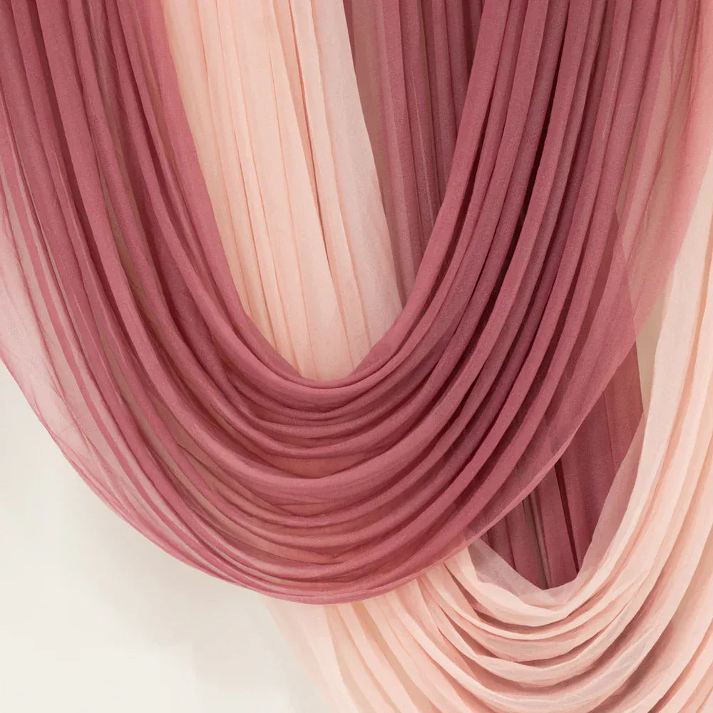 4 ft x 5 ft Sheer Chiffon Valance Curtain Backdrop Drapery Panel