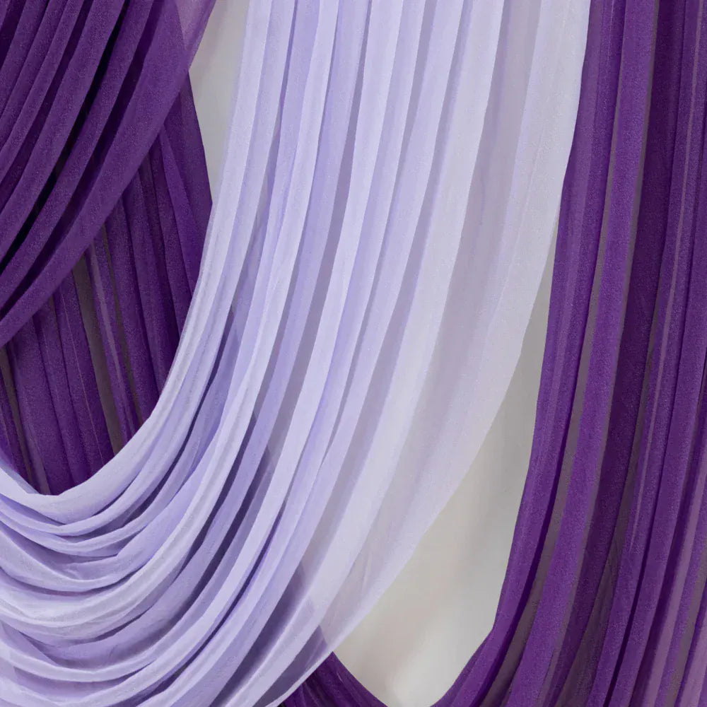 4 ft x 5 ft Sheer Chiffon Valance Curtain Backdrop Drapery Panel