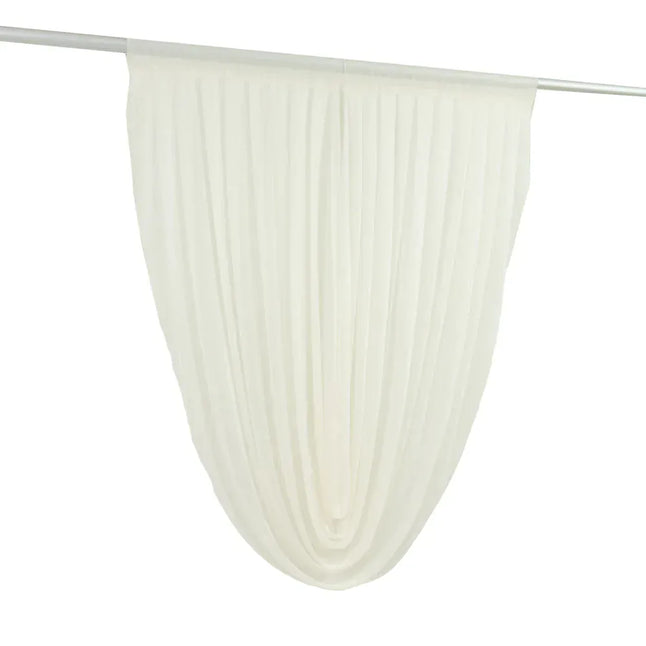 4 ft x 5 ft Sheer Chiffon Valance Curtain Backdrop Drapery Panel