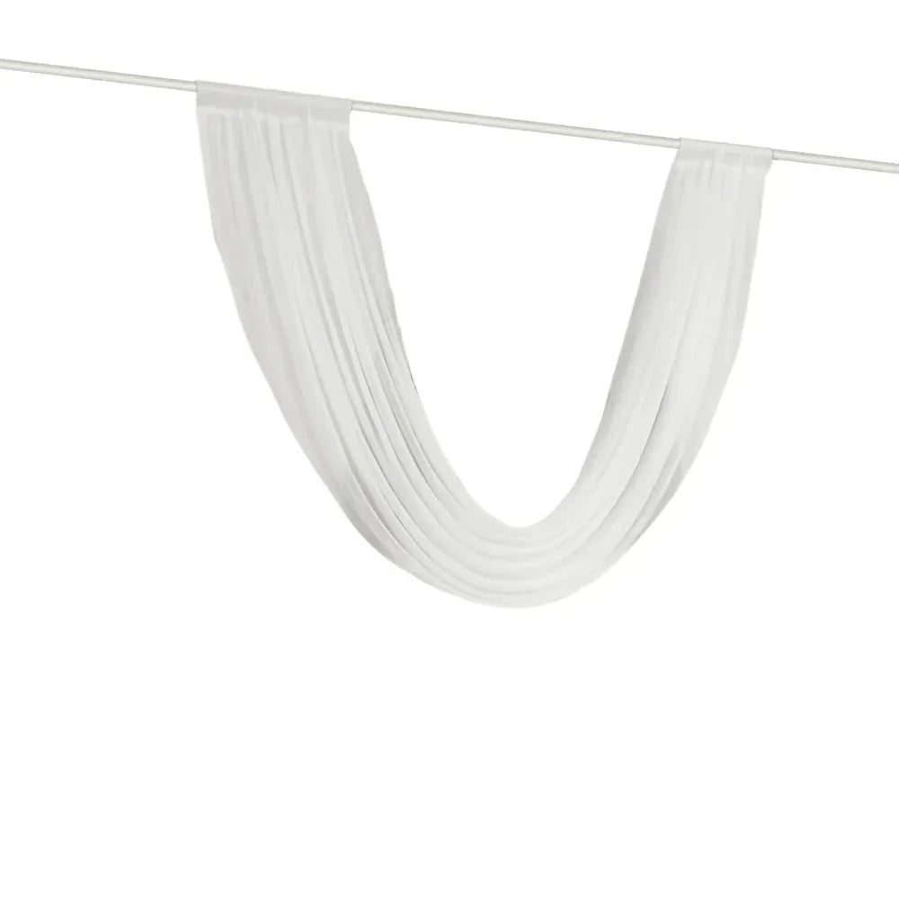 4 ft x 6 ft Sheer Chiffon Valance Curtain Backdrop Drapery Panel