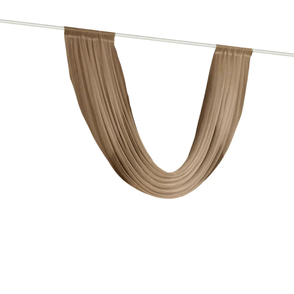 4 ft x 6 ft Sheer Chiffon Valance Curtain Backdrop Drapery Panel