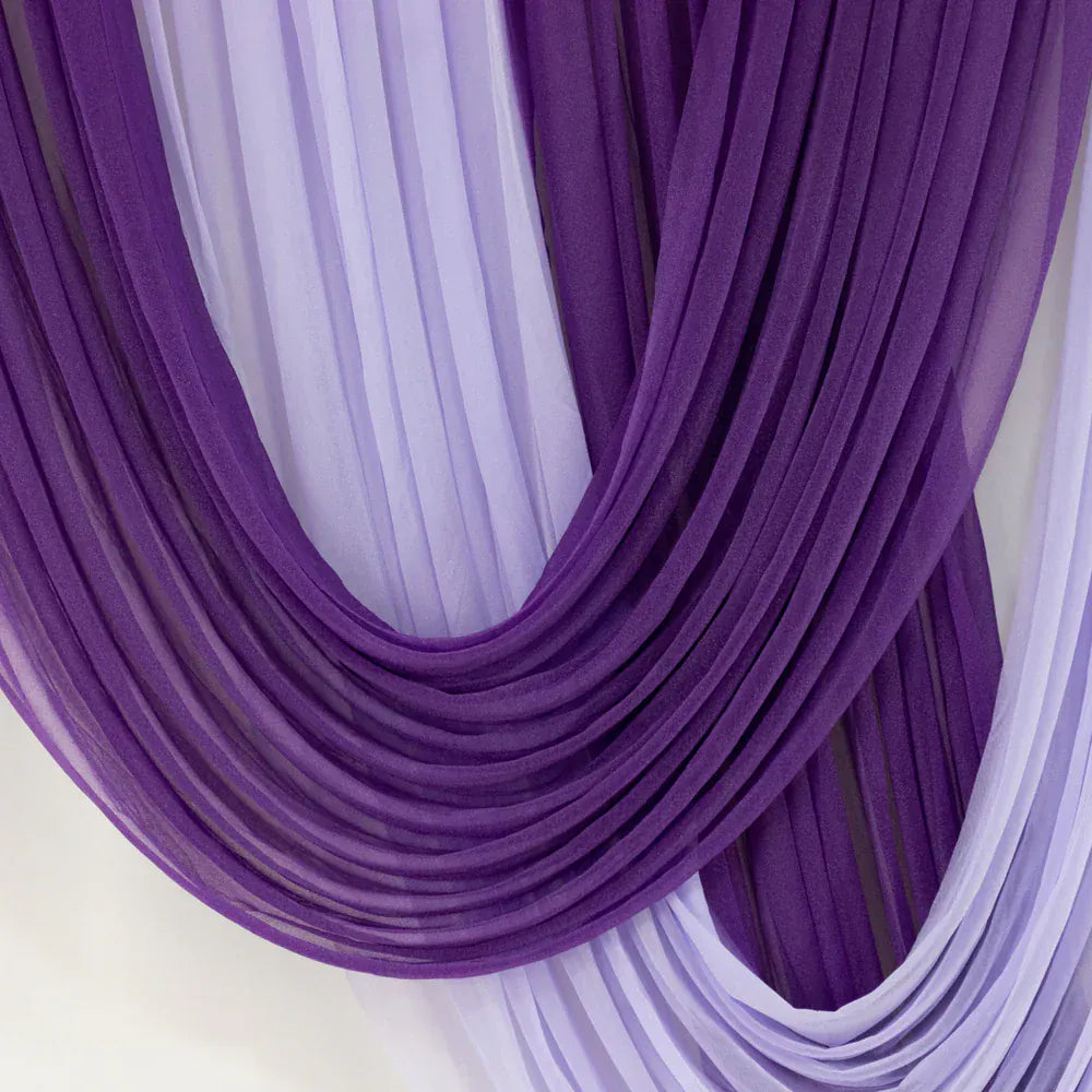 4 ft x 6 ft Sheer Chiffon Valance Curtain Backdrop Drapery Panel