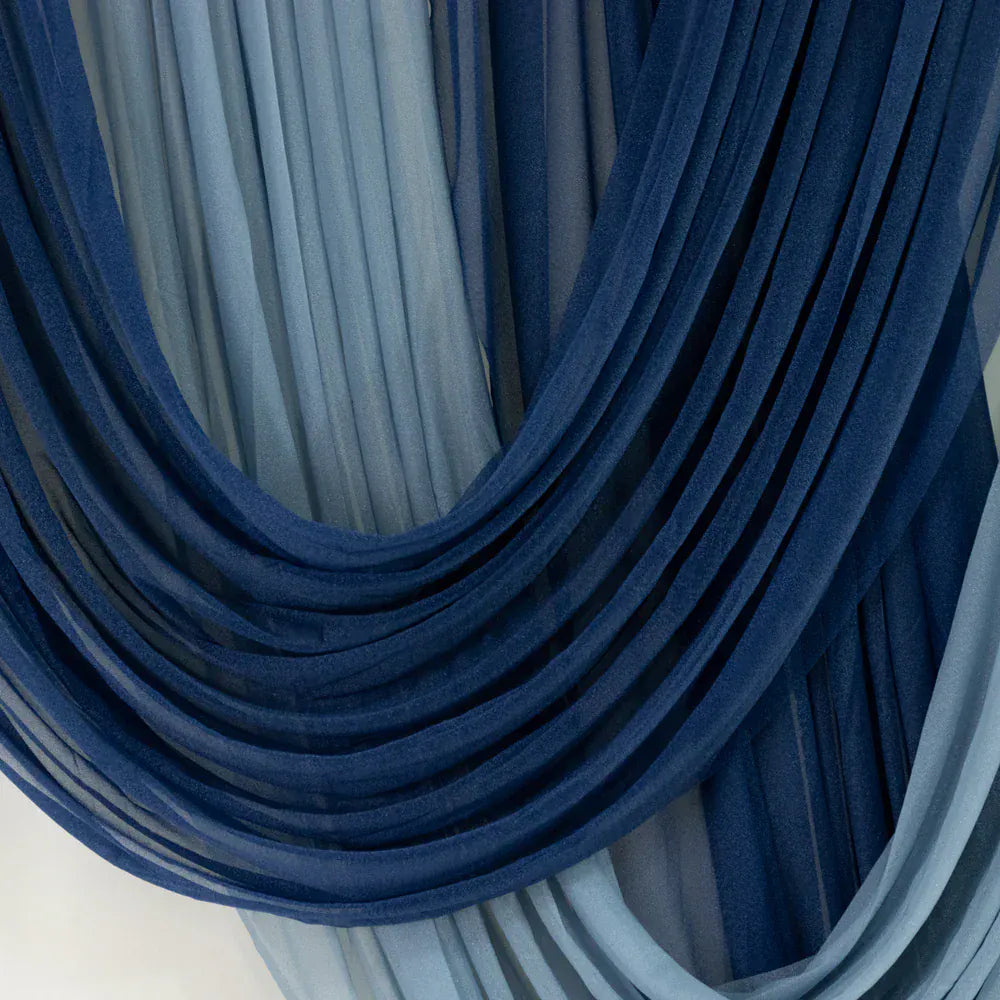 4 ft x 6 ft Sheer Chiffon Valance Curtain Backdrop Drapery Panel