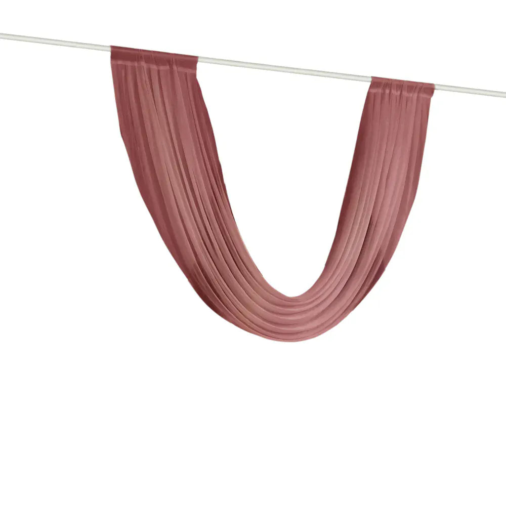 4 ft x 6 ft Sheer Chiffon Valance Curtain Backdrop Drapery Panel