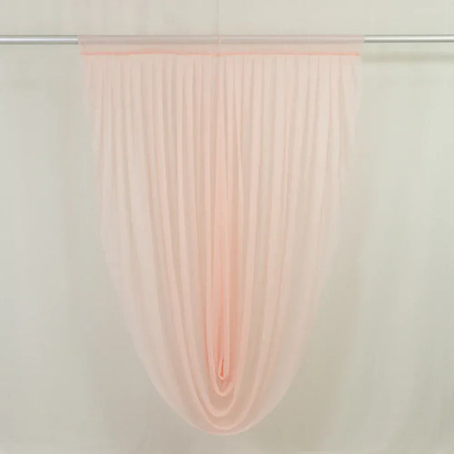4 ft x 6 ft Sheer Chiffon Valance Curtain Backdrop Drapery Panel