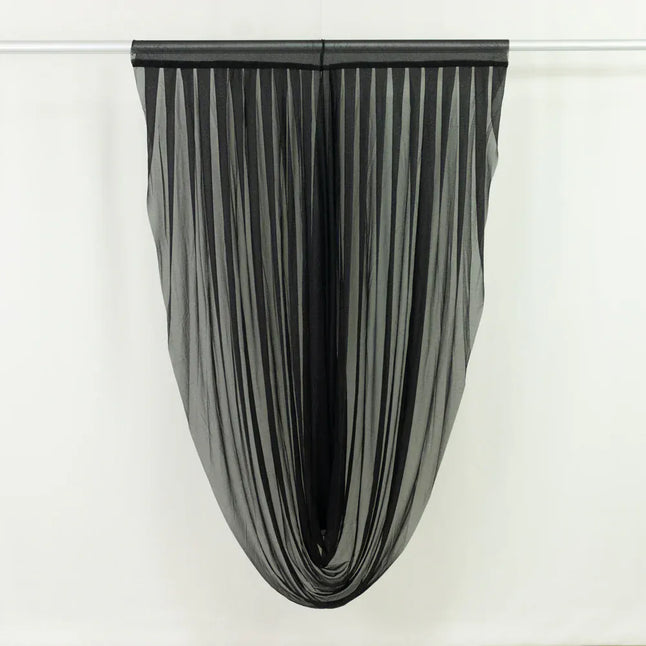 4 ft x 6 ft Sheer Chiffon Valance Curtain Backdrop Drapery Panel