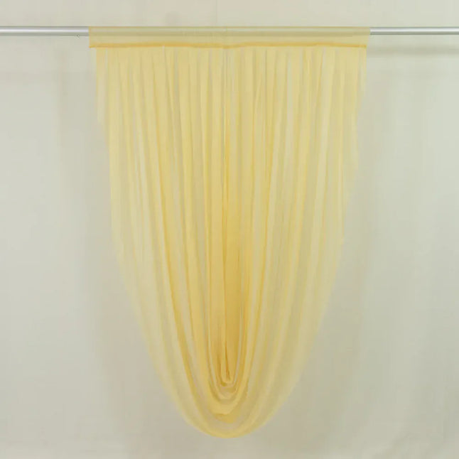 4 ft x 6 ft Sheer Chiffon Valance Curtain Backdrop Drapery Panel