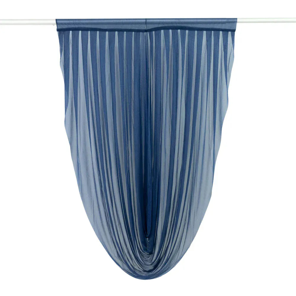 4 ft x 6 ft Sheer Chiffon Valance Curtain Backdrop Drapery Panel