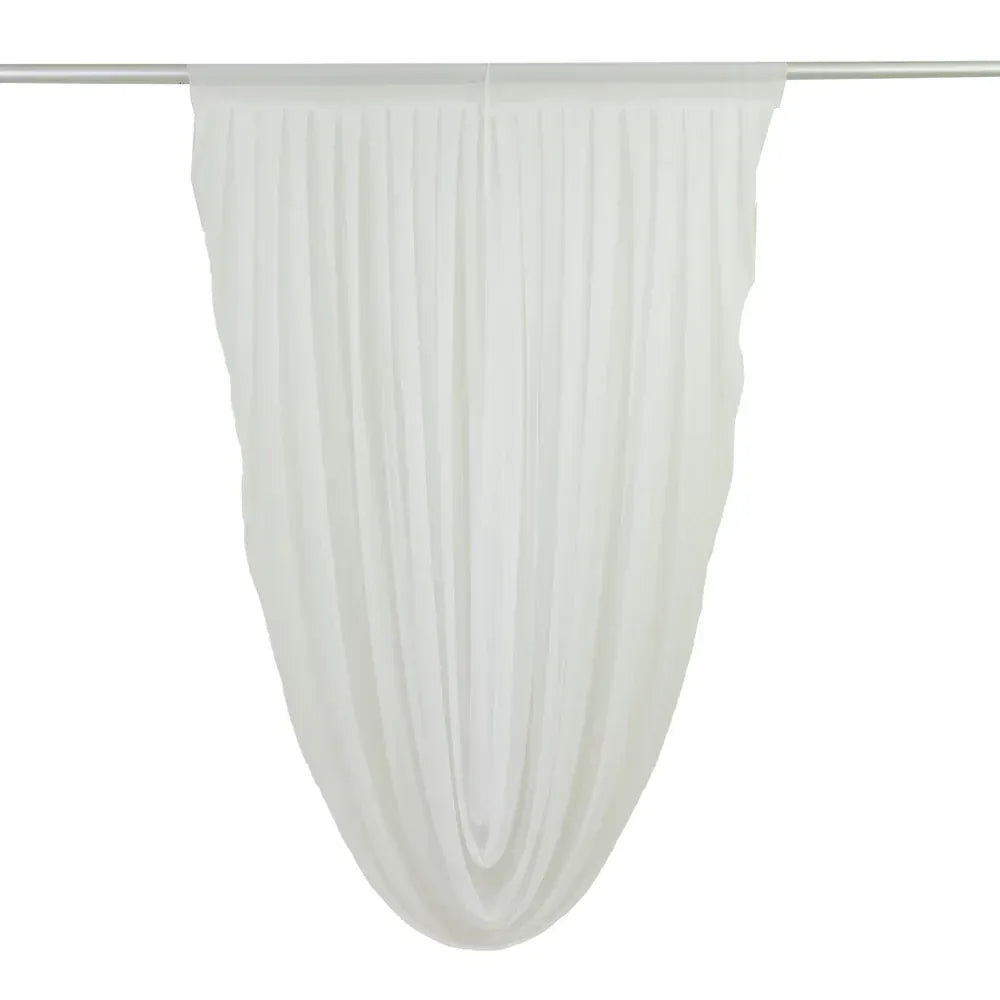 4 ft x 6 ft Sheer Chiffon Valance Curtain Backdrop Drapery Panel