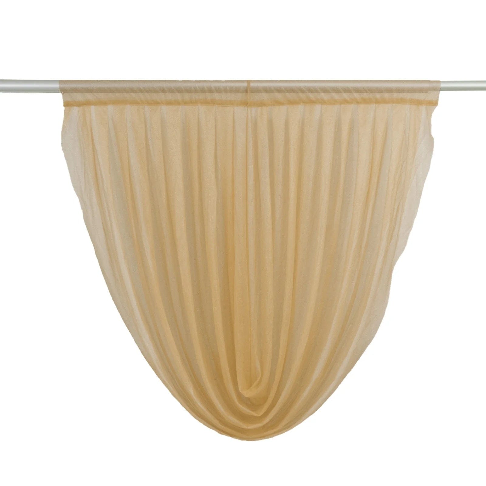 4x4 feet Sheer Chiffon Valance Curtain Backdrop Drapery Panel