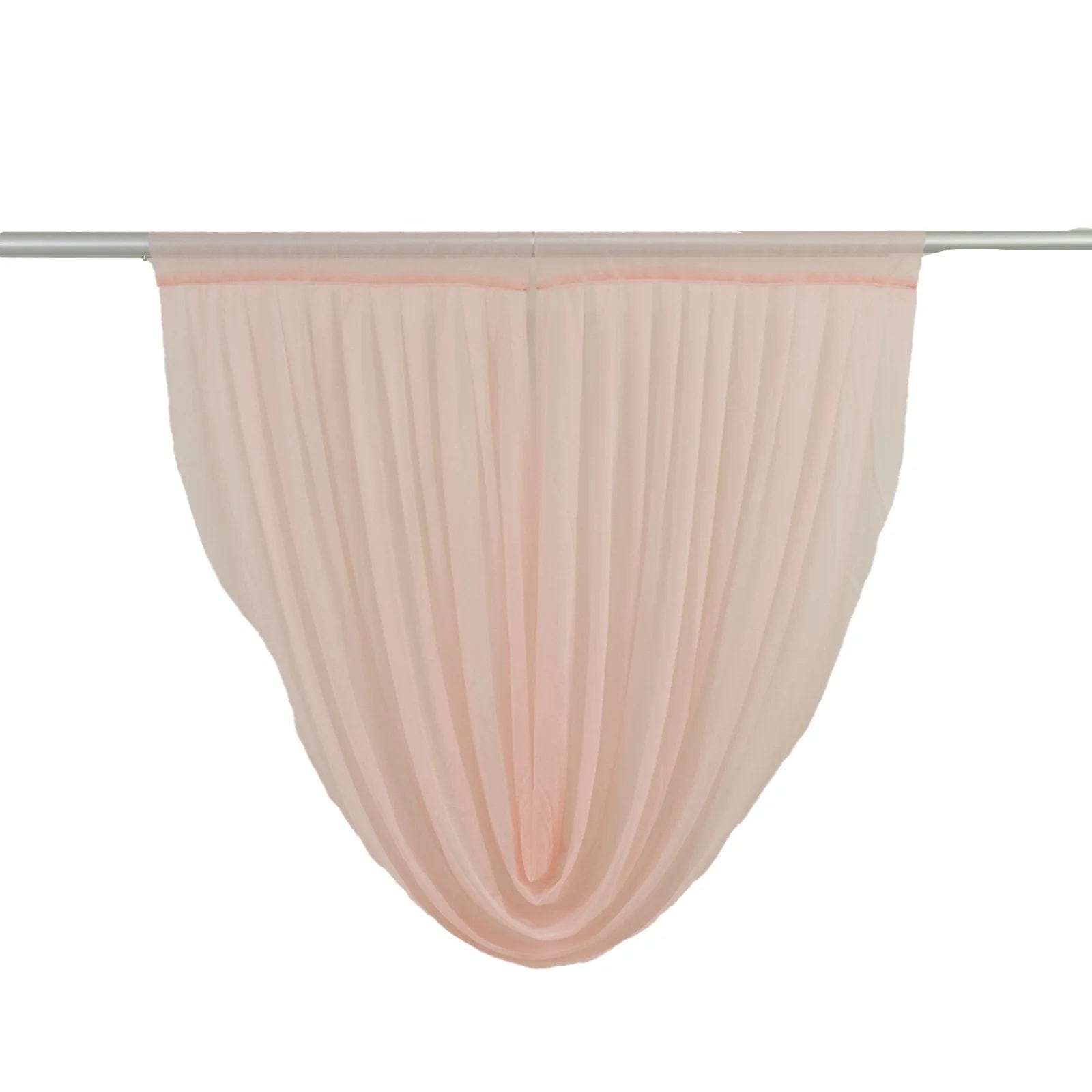 4x4 feet Sheer Chiffon Valance Curtain Backdrop Drapery Panel