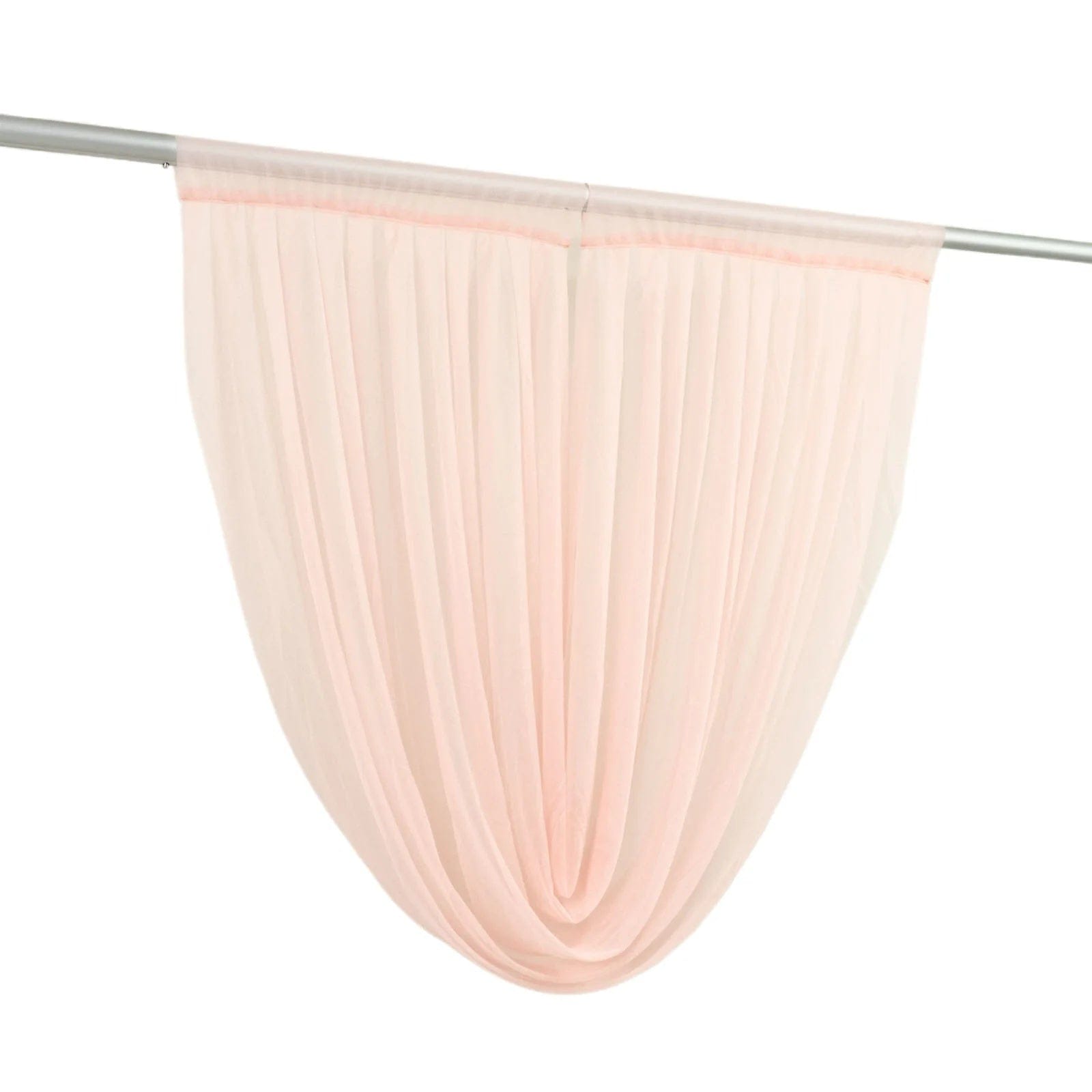 4x4 feet Sheer Chiffon Valance Curtain Backdrop Drapery Panel