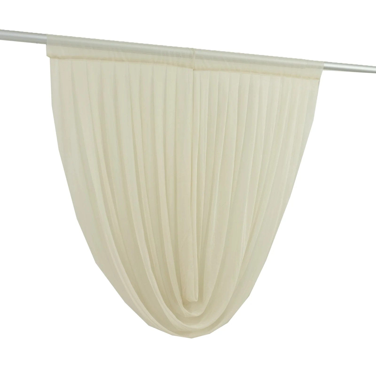 4x4 feet Sheer Chiffon Valance Curtain Backdrop Drapery Panel