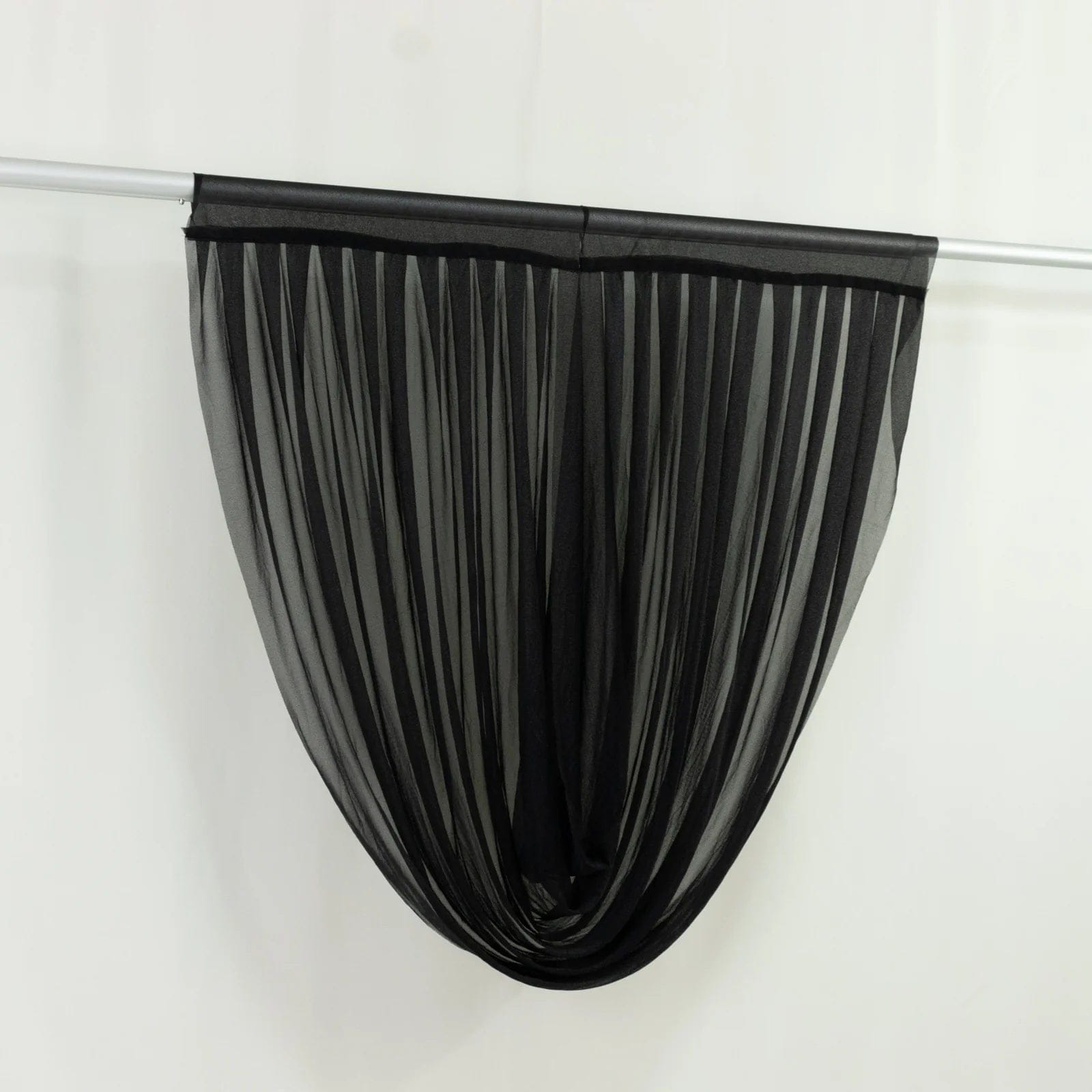 4x4 feet Sheer Chiffon Valance Curtain Backdrop Drapery Panel
