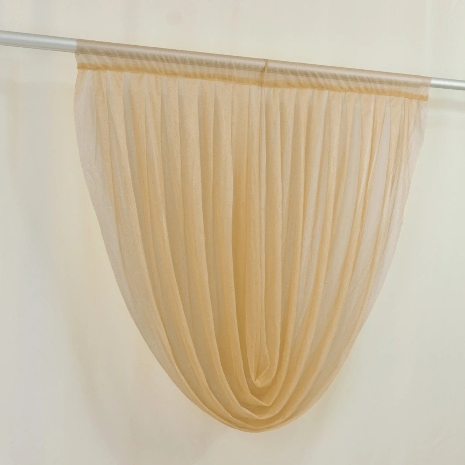 4x4 feet Sheer Chiffon Valance Curtain Backdrop Drapery Panel