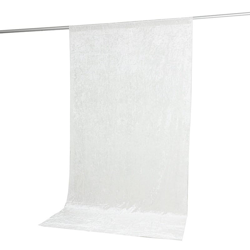 5 feet x 10 feet Crushed Velvet Backdrop Curtain 70% Blackout with Rod Pocket