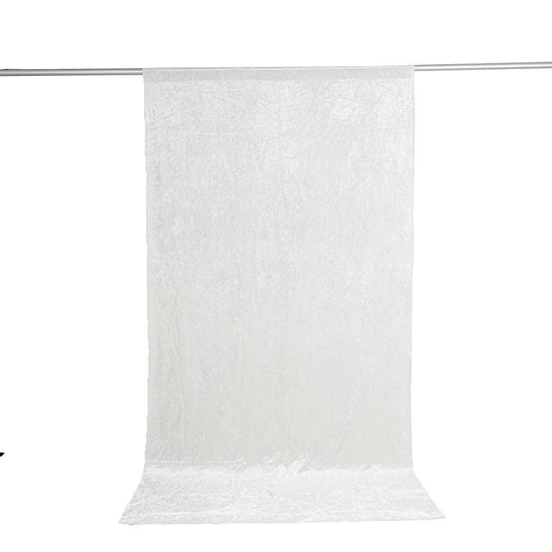 5 feet x 10 feet Crushed Velvet Backdrop Curtain 70% Blackout with Rod Pocket
