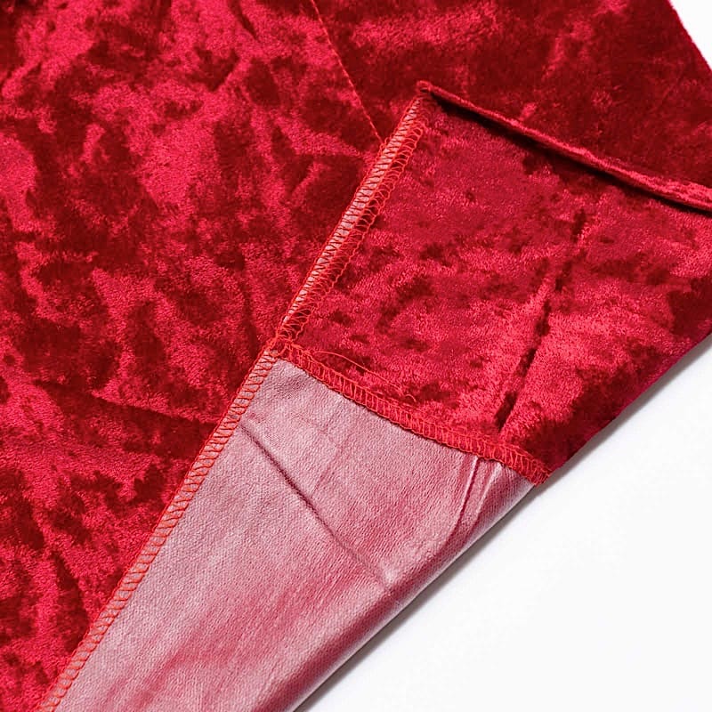 5 feet x 10 feet Crushed Velvet Backdrop Curtain 70% Blackout with Rod Pocket