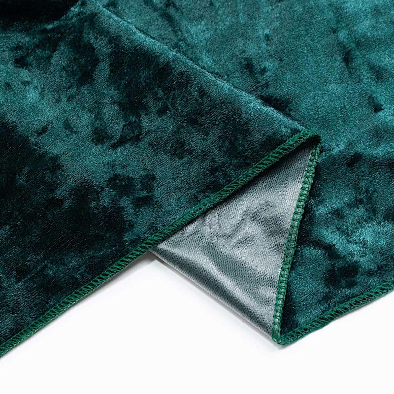 5 feet x 10 feet Crushed Velvet Backdrop Curtain 70% Blackout with Rod Pocket
