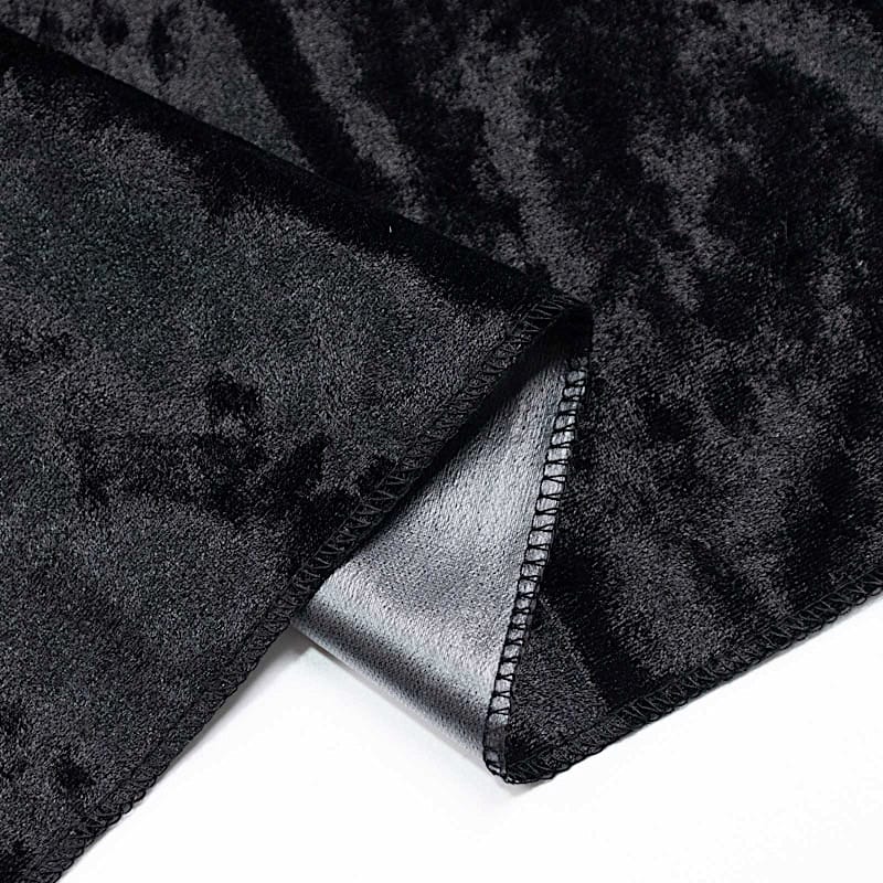 5 feet x 10 feet Crushed Velvet Backdrop Curtain 70% Blackout with Rod Pocket