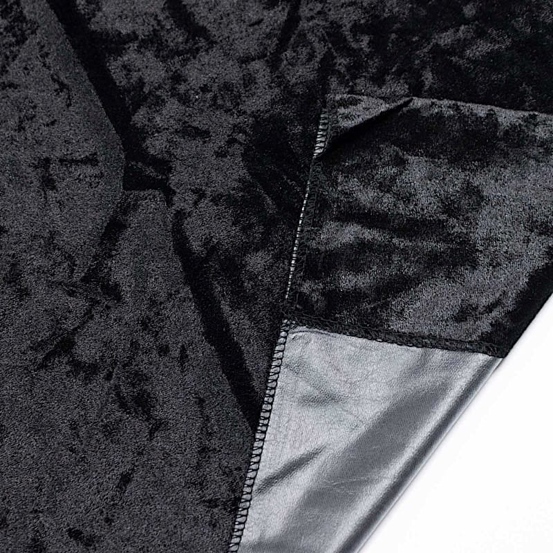 5 feet x 10 feet Crushed Velvet Backdrop Curtain 70% Blackout with Rod Pocket