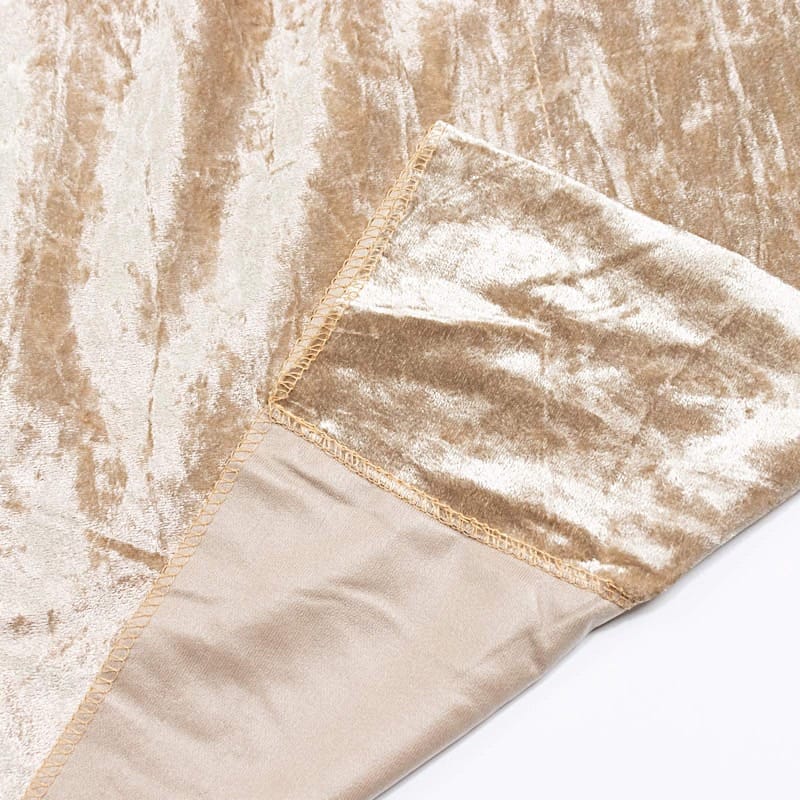 5 feet x 10 feet Crushed Velvet Backdrop Curtain 70% Blackout with Rod Pocket