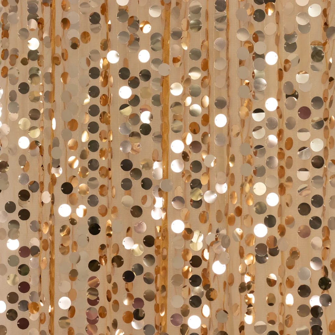 5 feet x 12 feet Big Payette Sequin Backdrop Curtain with Rod Pocket
